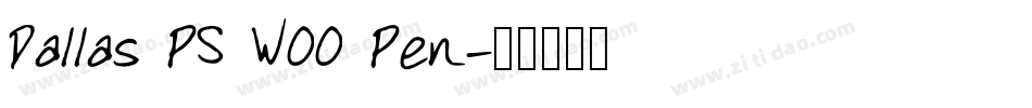 Dallas PS W00 Pen字体转换